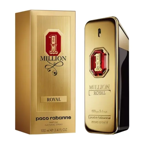 Paco Rabanne One Million Royal Parfum For Men 3.4 oz | Men's Woody Amber Fragrance with Cardamom, Lavender & Cedarwood