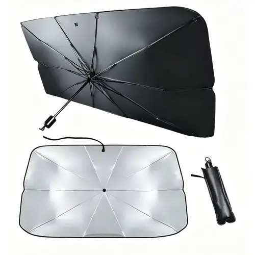 【DealsForYouDays】2026 Portable Windshield Sunshade Umbrella for Car, Foldable Front Window Sun Shade, UV Protection, Heat Shield, Keeps Interior Cool, Fits Most Cars