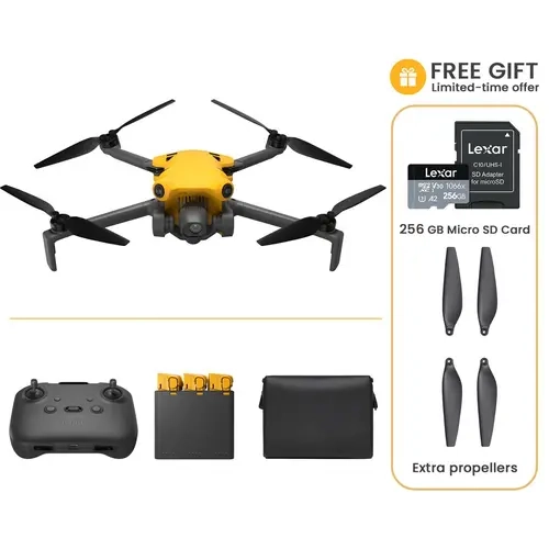SKYROVER X1 Fly More Bundle Drone with Camera - 4K Video, 8K Photo, Lightweight Under 249g, Long Range RF 50000ft Transmission, Free Lexar 256GB Professional MicroSD Card, Extra Propellers, GPS, Remote Control, Accessories for Adults