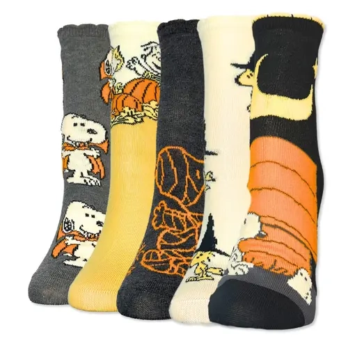 Ladies' Set of 5 Hooray for Harvest! Capri Socks