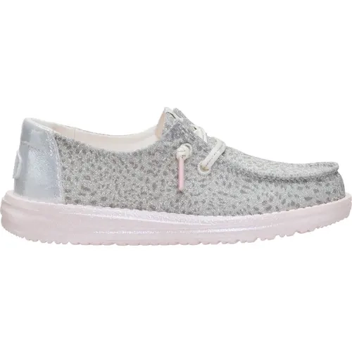 HEYDUDE Wendy Youth Luxe Leopard - Kids Slip on Shoes