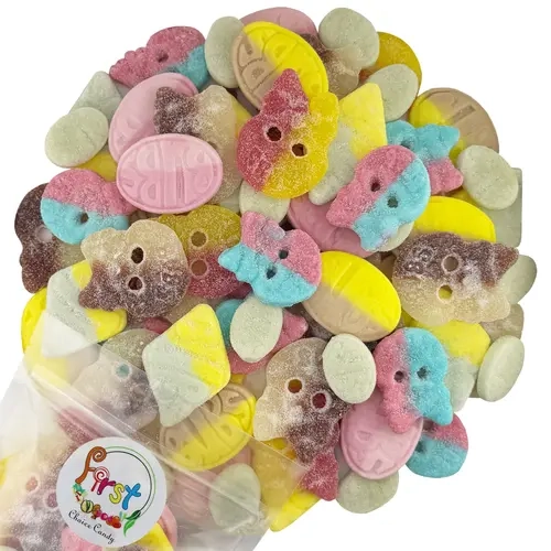 BUBS Assorted Gummy Mix, Delicious Fruit-Flavored Candy Snacks for On-