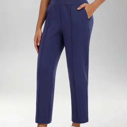 BALEAF Women's Travel Pants High Waisted Stretch Ankle Pants with 4 Deep Pockets Inner Drawstring Breathable Moisture Wicking Soft Slim Straight Leg Business Casual Work Pants for Office Commuting Everyday Golf