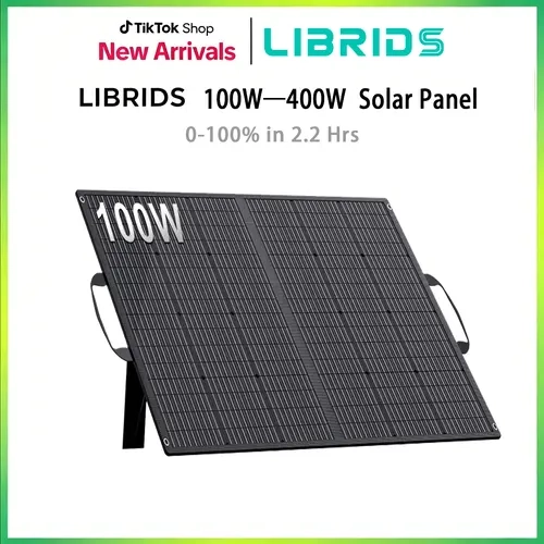 Librids C600 Portable Power Station, works with 100W‑400W portable solar panels
