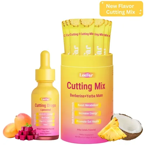 【Leefar Cutting Bundle】Leefar Cutting Mix| Piña Colada Flavor*1+Leefar Cutting Drops| Mango Dragonfruit Flavor *1