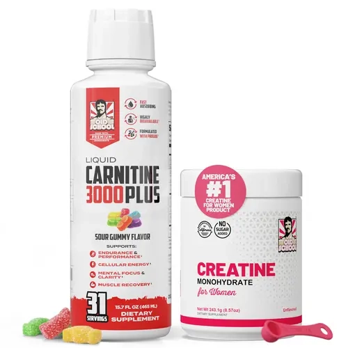 Strength & Spark Duo - Creatine Monohydrate for Women with Collagen & Liquid L-Carnitine 3000 mg sohochic
