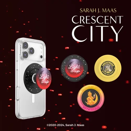 PopSockets Crescent-City MagSafe PopGrip - Magnetic Mobile Phone Grip, Multifunctional Holder, Stand, Mount, MagSafe Grip Phone Holders & Mounts Wireless Accessory