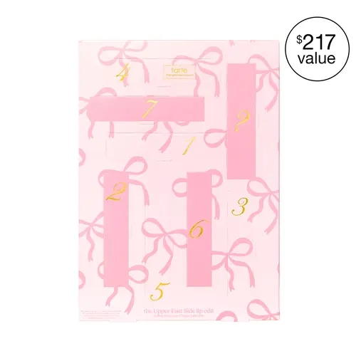 tarte Upper East Side lip advent calendar - 7 full-size lips + mystery surprise