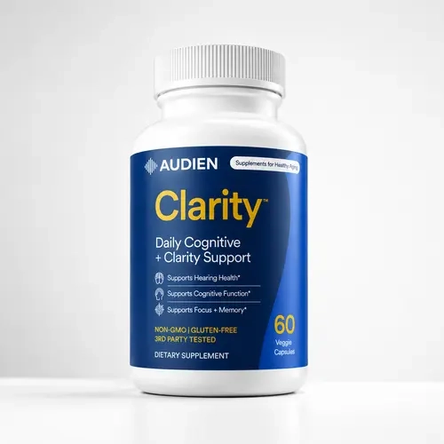 Audien Clarity Daily Cognitive Support Supplement, 60 Capsules