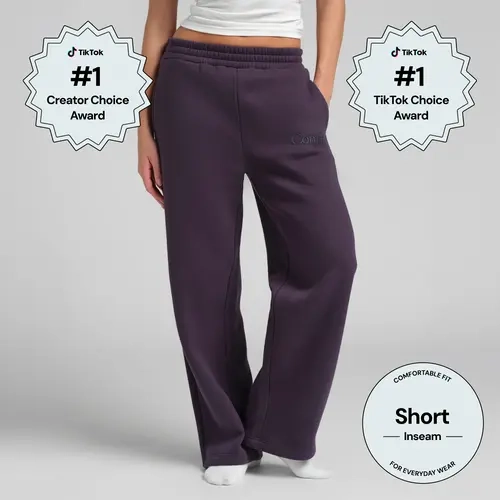 Comfrt | Minimalist Straight Leg Sweatpants - Short | Heavyweight Fleece Sweats For Petite Frames