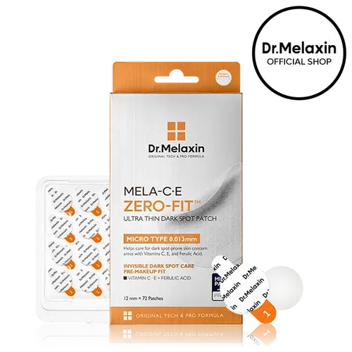 [Dr.Melaxin Official] Mela-C·E Zero-Fit Ultra Thin Dark Spot Patch | Post Blemish Mark Patch with Vitamin C & Niacinamide | 72ct
