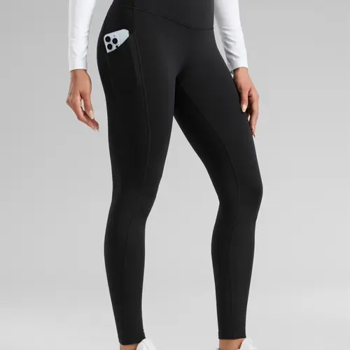 CRZ YOGA Fleece Lined Leggings Pockets 28''