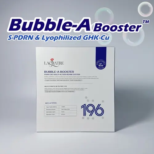 LACHATRE BEAUTY Bubble-A Booster PDRN Exo Multi-Action Repair Micro Infusion System - PDRN+Collagen, GHK-CU, S-PDRN, Ectoine Serums, Cosmetic Freeze Powder, 36 Months Shelf Life, Safe Ingredients