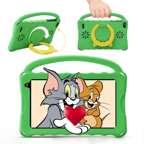 Digiland Kids Android Tablet 7 inch Bluetooth WiFi HD Screen with ProtectiveCase Parental Control System DualCameras Pre Installed Educational Apps Ideal Learning Tablet for Boysand Girls Pink Blue Best Gift ForKids