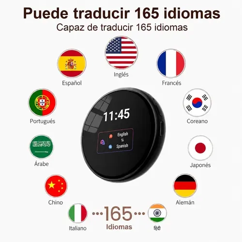 ZNP Z06 Intelligent Language Learning and Translation Machine: Oral Practice Partner+165 languages bidirectional translation, magnetic suction+hanging rope dual design, photo translation/oral practice companion, improve language ability