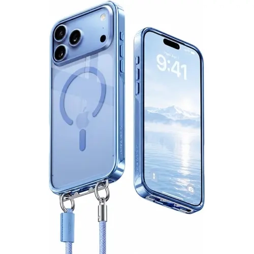 CASEKOO Color-Matched Glacier/Burgundy MagSafe Case iPhone 18/17/16 Pro/Pro with Wrist Strap Glossy Premium LINKOO, Patented ClipSafe: Built-in Foldable Hidden Tab, Camera Lens & Raised-Edge Screen Protection, Never Yellow Clear Back, stock up,techvibes