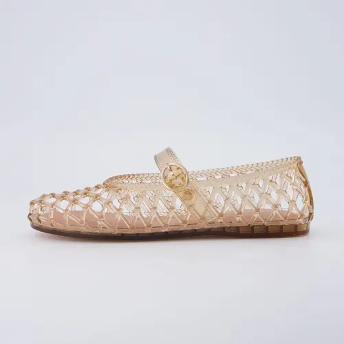 Cushionaire Twist Mary Jane Jelly Flats For Women | Jelly Flats With A