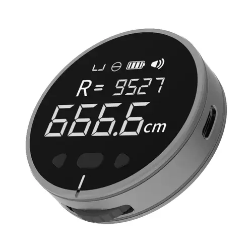 99 meter high precision (± 0.5%) digital laser measuring instrument, rechargeable electronic ruler with LCD display screen, office long-range rangefinder, suitable for measuring flat, curved, diameter and irregular shapes, ideal gift for dad