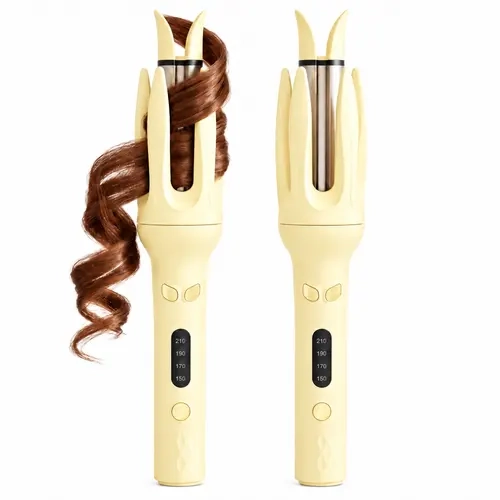 Automatic Curling Iron with 360° Cooling Airflow, Auto Rotating Hair Curler, 5 Temperature Settings, Anti-Scald Ceramic Curling Wand for Bouncy Long Lasting Curls, Easy Hair Styling Tool for Women #AutomaticCurlingIron #HairCurler #GirlyEssentials