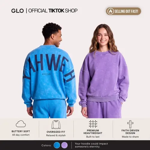GLO Kingdom Essential Snow Wash Crewneck Sweatshirt