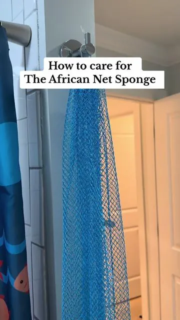 How to care for the African net sponge #africanskincare #africannetsponge #africanexfoliatingsponge #bellanomi 
