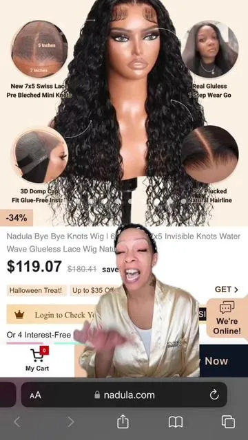 What I ordered VS What I Got🤩👏🏼 @nadula hair #blackfriday2023 #nadulawig #byebyeknotswig  