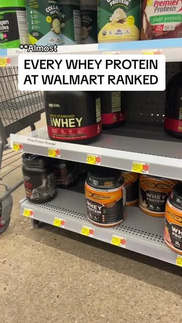 Almost every whey protein ranked from worst to best at walmart As I’m sure you guys have heard, they nerfed the Creativity Program a little so I’m doing TikTok shop videos every now and then. Thanks for understanding 🙏  #gym #weights #lifting #workout #health 