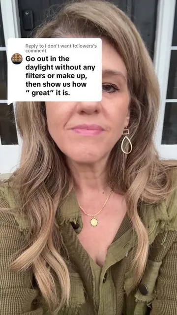 Replying to @I don’t want followers ok. Outside. No makeup. No filter. And yes, it is that great! #saggyneck #neckskincare #viralneckcream #neckfirming #necklifting #beforeandafter #viral 