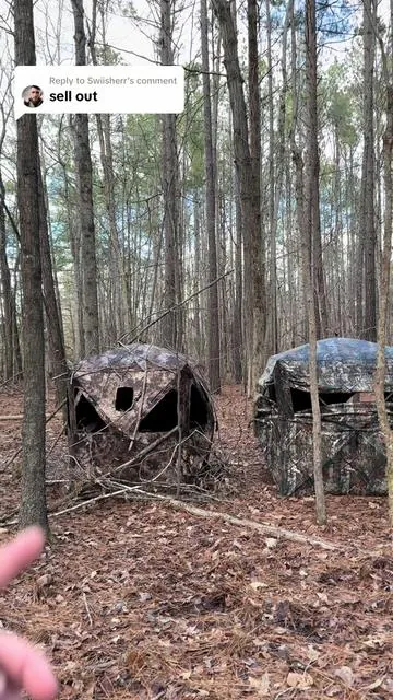 Replying to @Swiisherr i mean i choose better hbu? #tidewe #huntingtiktok #groundblind #deerhunting #deerseason #outdoors #hunting 