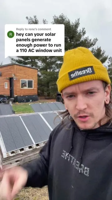 Replying to @rene I have 7.5 kWh of battery capacity on board and then also a gas/propane generator all by Eco flow for the ultimate whole home back up. System off the grid.