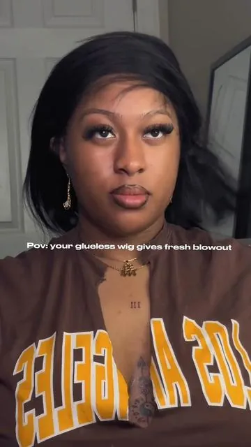 Obsessed 😍 #fyp #foryou #nadulahair #gluelesswig #naturalhair #wiginstall 