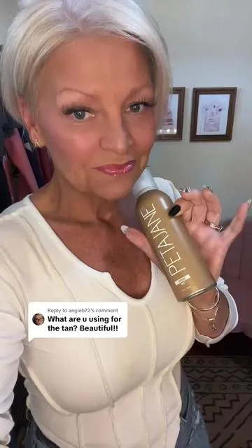 Replying to @angieb72 After trying many brands, Peta Jane is where it's at! 🔆 #petajanebeauty #petajane #petajaneselftan #selftanner #sunlesstanner #bestselftanner #selftan #selftanning #selftanningtips #tanning #besttan #summerglow #summertan #vacationtan #bronzer #summervibes #nosunshine #summertok #vacationtok #summer #womenoftiktok #womenover40 #womenover50 #selfcare 