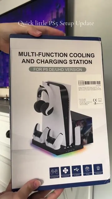 Now my console is ready for the new update!! 🎮🤍 #coolingandchargingstation #ps5console #ps5coolingstand #ps5 #ps5controllerchargerstation #fortnite #fortniteupdate #chapter5season2 #ugc #tiktokshop #ttsacl 