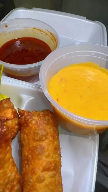 Food should not be this good omg 😮‍💨😭 had to make these homemade birria eggrolls again with bloom to drink 😋Birria & Bloom 🫶🏽 #bloompartner @Bloom Nutrition | grilled onions, chili peppers and lime. The cheese sauce is Tostitos salsa con queso #cheesy #crunchy #asmrmukbang   #eggrolls #asmr #notalkingmukbang #asmrfood #mukbang #fyp #birriatacos #birria #birriaeggrolls #birriaramen #eating birria egg rolls mukbang! #fypシ 