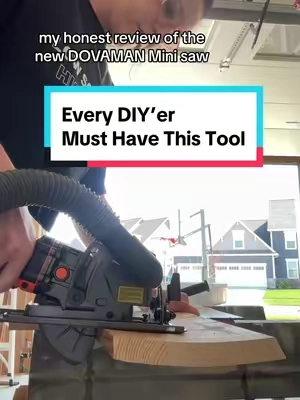 “DALE! NO POWER TOOLS!” 👀 *adds 47 items to list of projects to tackle #dovaman #minisaw #diytools #circularsaw #toolreview #girlswithtools #diyprojects #diyhomeimprovement #homerenovation #multitool #powertools #chickswithtools #tooltok #toolsinaction #homeimprovementprojects 