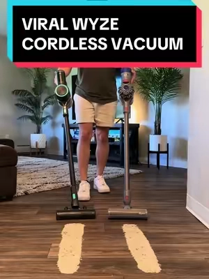 I was not excepting that…👀 #vacuum #cordlessvacuum #wyze #dyson #floorcleaning #tiktokshop #tiktokspringsale #fyp 