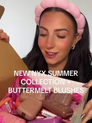 brand new summer collection from @NYX Professional Makeup ! New Buttermelt Blushes, Butter Gloss Blings, + more! What do you want to see individual vids on first? Thanks so much for sending this over NYX! #nyxcosmeticspartner #commissionpaid #nyxcosmetics #buttermeltbronzer #buttermeltblushes #buttermeltblush #buttergloss #butterglossbling #blurscreen #nyxbutterglosses #nyxbuttermeltbronzer #nyxbuttermeltblush #newmakeup #ttsacl #springbeauty #dealdash 