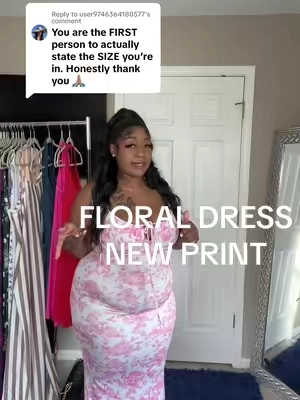 Replying to @user9746364180577 thank you what color did you get ? This pink new print is amazing very pretty. This time i tried it on with a bra#dress #viraldress #floraldress #longdress #summerdress #tiktokshop 