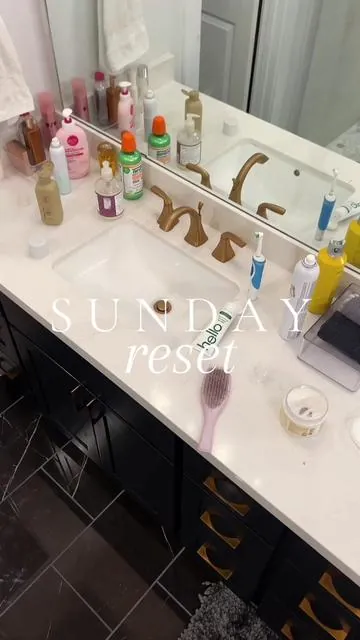 Let’s get this bathroom together 🧼 #fyp #sundayreset 