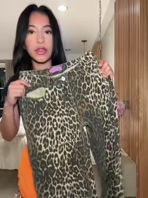 dont forget to add the coupon!! tiktok shop is running a deal w edikted so its cheaper than the website !  #edikted #ediktedad #ediktedjeans #jeans #lowrisejeans #lowrisepants #lowrisebaggyjeans #leopard #leopardprint #leopardprintjeans #viraljeans #outfit #OOTD