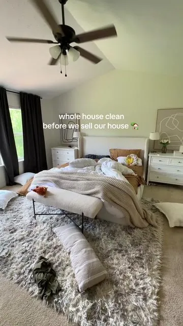 whole house clean before we sell our house #cleaningmotivation #cleanwithme #moving #housecleaning #reset #declutter #bedroomcleaning #houseinspo