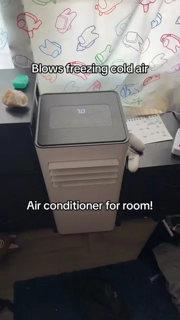 This is an amazing find and soooo afforable. #creatorsearchinsights #airconditionerforroom #howtokeepyourroomcold 