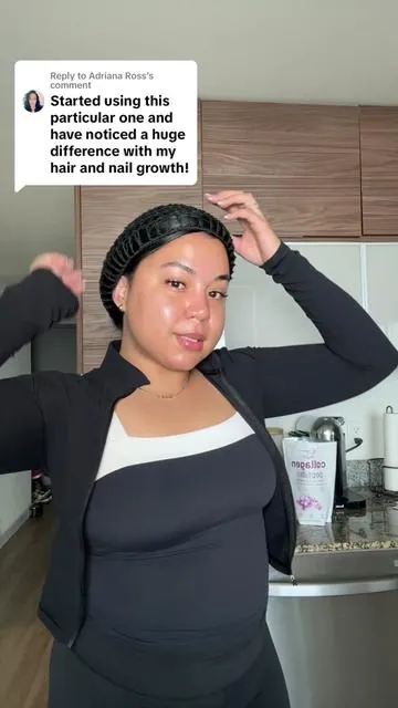 Replying to @Adriana Ross collagen peptides helps grow & repair damaged hair while also giving you glowly skin ❤️ #collagenpeptides #hairwrap #collagen #dominicanhairwrap #healthyhair #longhair #collagenpowder #collagendrink #collagenviral 