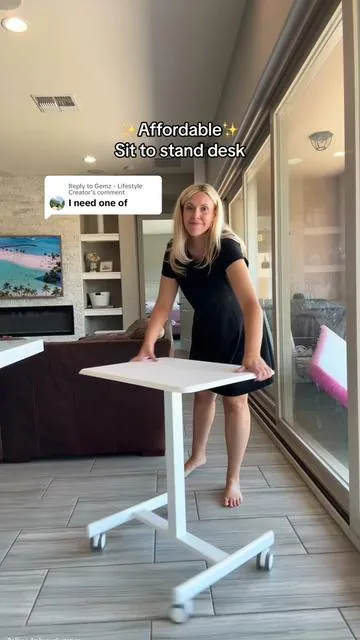 Replying to @Gemz - Lifestyle Creator this affordable rolling desk it’s perfect for working from home! You could also use this rolling desk with a walking pad ☺️ #rollingdesk #sittostanddesk #workfromhome #workfromhomedesk rolling desk work station, rolling desk work from home, rolling desk walking pad 