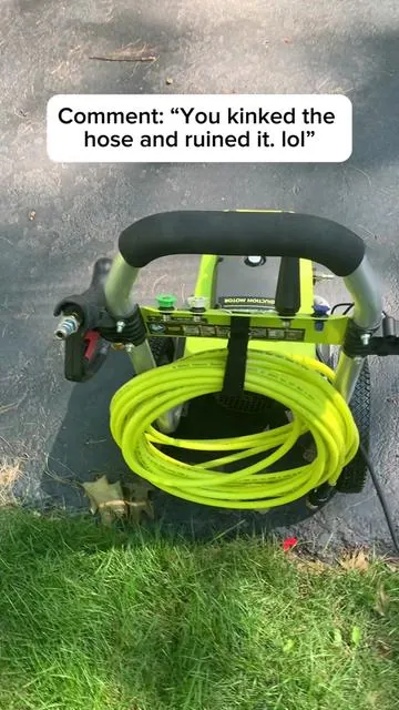 This pressure washer hose from Mr. Mingle is a must have. #pressurewasherhose #mrmingle #tiktokshop 