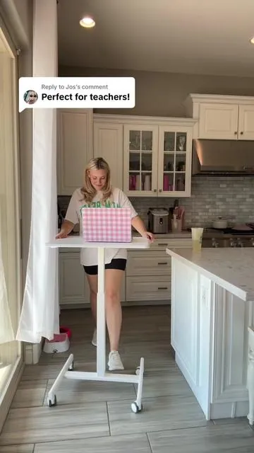 Replying to @Jos this portable rolling sit to stand desk will be perfect for teachers! ##dealsforyoudays##rollingdesk##portabledesk##teacherdeskRolling standing desk diy, rolling standing desk setup, rolling standing desk for desktop, rolling standing desk walking pad