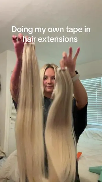 Okayyy I’m going to liveeee in these 👏🏼👏🏼  #fullshinehairextentions #fullshine #hairextensions #tapeinextensions #tapeins #tapeinhairextensions #diytapeinhairextensions #diy #cheap #lowprice #extensions #mermaidhair #longhair #hairtutorial #grwm #fullshinehairextensions 