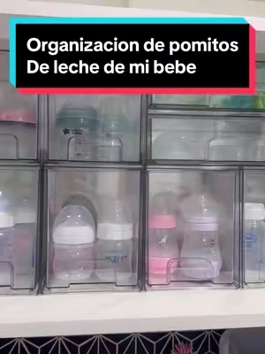 Gabeteros para organizar los pomotos de leche de mi bebe #stackabledrawers#tiktokshop#bottleorganization#organization#homeorganization  