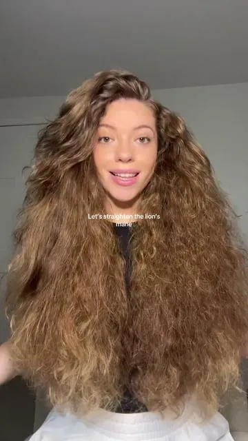 Cut it or keep it?👀 folllow for hair tutorials ! #hairtutorial #hairstyle #hairstyles #easyhairstyles #straighteninghair #curlytostraight #straighteningcurlyhair #bighair #hairgoals #longhair #shinyhair #curlyhair #tiktokshopbacktoschool #b2swithwavytalk 