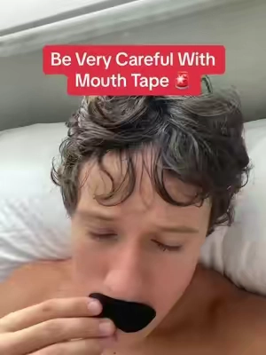 don’t knock it till you try it #mouthtape #sleephacks #mogging 